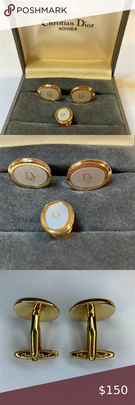 dior cufflink|christian dior ties for men.